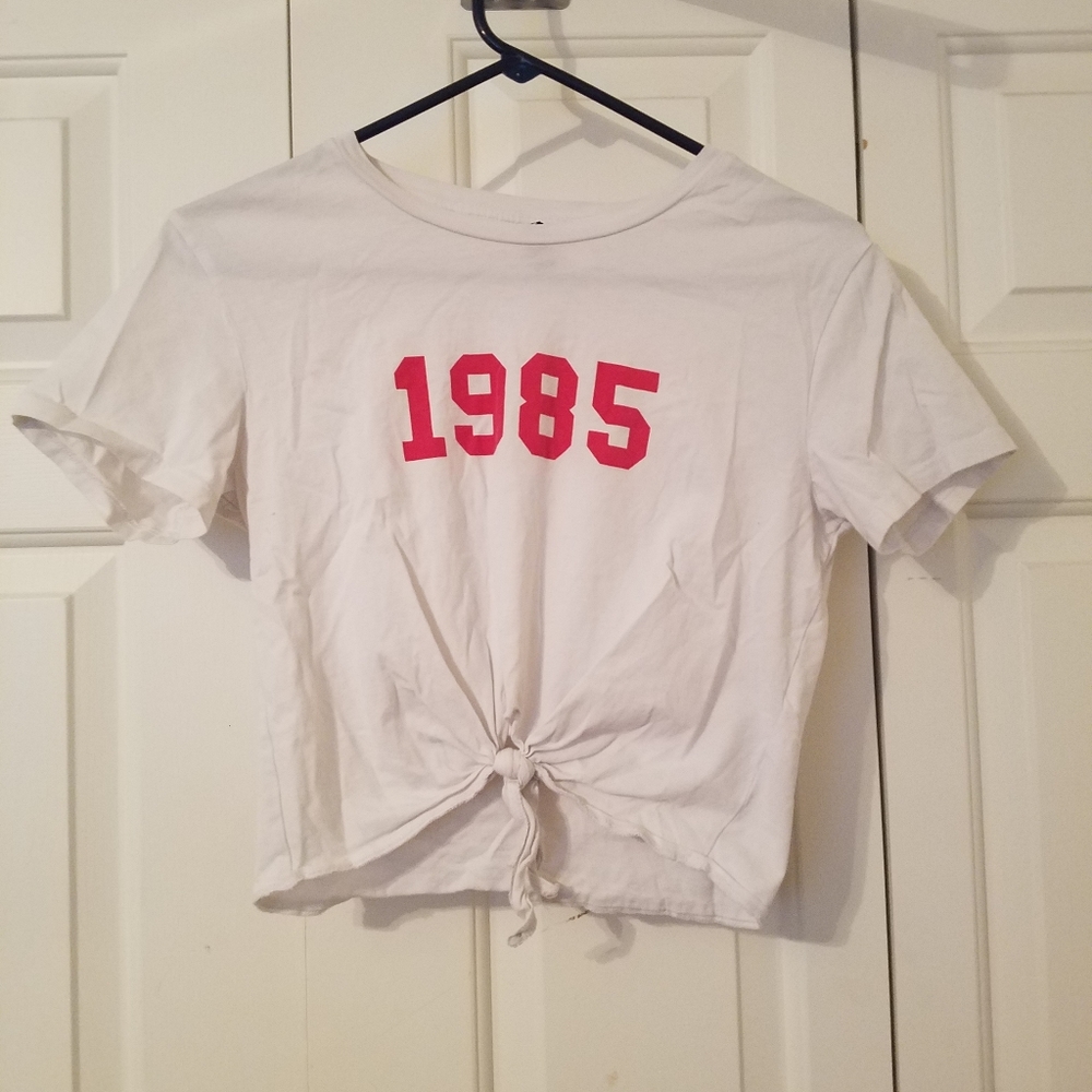 White crop top